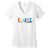chance the rapper Women's V-Neck T-Shirt