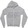 auto correct shut Zipper Hoodie