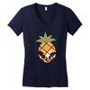 Tropical Pineapple Women's V-Neck T-Shirt