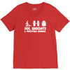sex weights and protein shakes V-Neck Tee