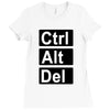 control alt delete Ladies Fitted T-Shirt