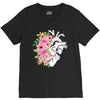 Heart And Flowers V-Neck Tee