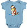 calvin hobbes Baby Bodysuit