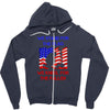 we stand for the flag Zipper Hoodie