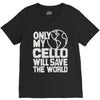 only my cello will save the world V-Neck Tee