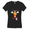 black meowgic Women's V-Neck T-Shirt