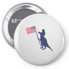 Patriotic T-Rex Pin-back button