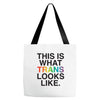 This Is What Trans Looks Like Tote Bags