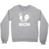 love bacont fun ny Crewneck Sweatshirt