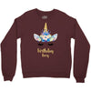 birthday unicorn family series birthday boy Crewneck Sweatshirt