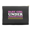 Baby Girl Under Construction Accessory Pouches