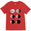 the phases of the moon of laika dog V-Neck Tee
