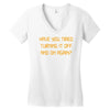 have you tried turning it off and on again Women's V-Neck T-Shirt