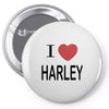 i love harley Pin-back button