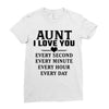 I Love You Aunt Ladies Fitted T-Shirt