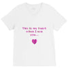 this is my heart when i see you V-Neck Tee