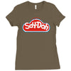 say d'oh Ladies Fitted T-Shirt