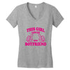 This Girl Loves her Boyfriend Women's V-Neck T-Shirt