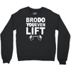 bro do you even lift baseball raglan Crewneck Sweatshirt