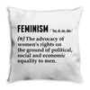 Feminism Noun Throw Pillow