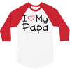 I Love My Papa 3/4 Sleeve Shirt