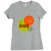 I'M TAKING MY TIME ON MY RIDE Ladies Fitted T-Shirt