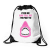 Feed Me and Tell Me I'm Pretty Baby Girl Drawstring Bags