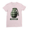 hand grenade military army Ladies Fitted T-Shirt