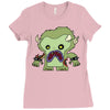 zombie monster Ladies Fitted T-Shirt