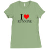 i love running Ladies Fitted T-Shirt