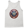 cotton captain america shield distressed, ideal gift or present Tank Top
