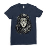 nerd  lion Ladies Fitted T-Shirt