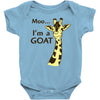 moo, i'm a goat Baby Onesie