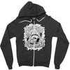 respect mah wizardrah! white Zipper Hoodie