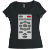 rude remote control, ideal funny birthday gift or present Women's Triblend Scoop T-shirt