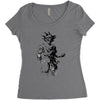 saiyan sun Women's Triblend Scoop T-shirt
