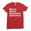 bears, beets, battlestar galactica Ladies Fitted T-Shirt
