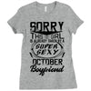 This Girl Is Taken By A Super Sexy October Boyfriend Ladies Fitted T-Shirt