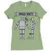 onward robots! &ndash; by chris ware Ladies Fitted T-Shirt