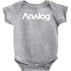analog white logo Baby Bodysuit