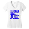wenn papa es nicht kann Women's V-Neck T-Shirt