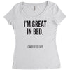 great in bed Women's Triblend Scoop T-shirt