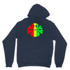 rasta skull and crossbones Unisex Hoodie