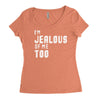 i'm jealous of me too Women's Triblend Scoop T-shirt