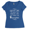 geek life Women's Triblend Scoop T-shirt
