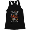 my favorite season is the fall of the patriarchy Racerback Tank