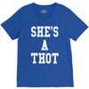she's a thot   funny V-Neck Tee