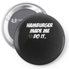 Hamburger Pin-back button