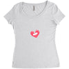 Broken Heart Women's Triblend Scoop T-shirt