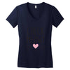 CHECK MEOWT CAT Women's V-Neck T-Shirt